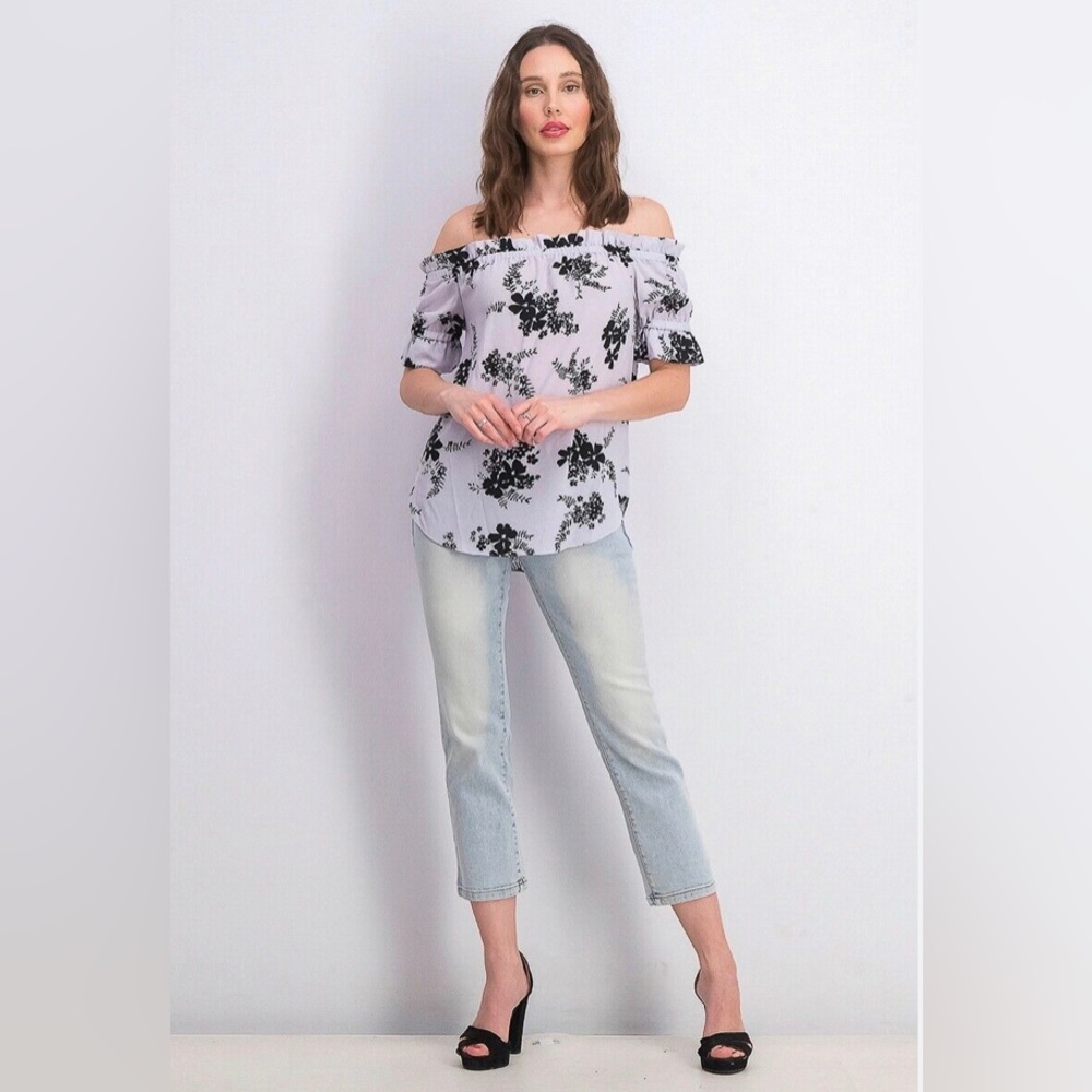 Michael Kors floral top.  EUC